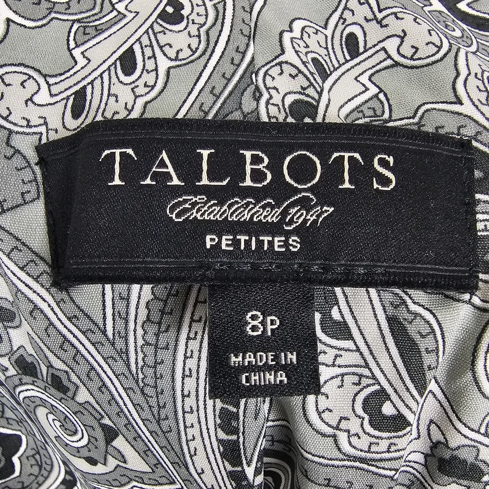🍂SOLD🍂 Talbots Teal Blue One Button Blazer Jacket Lined 8P - Picture 10 of 15